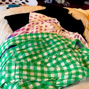 A lot of three Talbots shirts. Small and extra small
